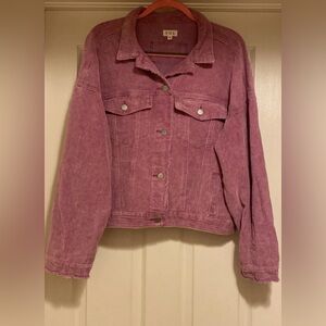 POL Pink Corduroy Jacket